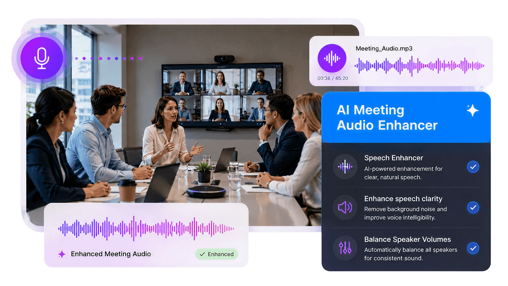 AI Meeting Audio Enhancer