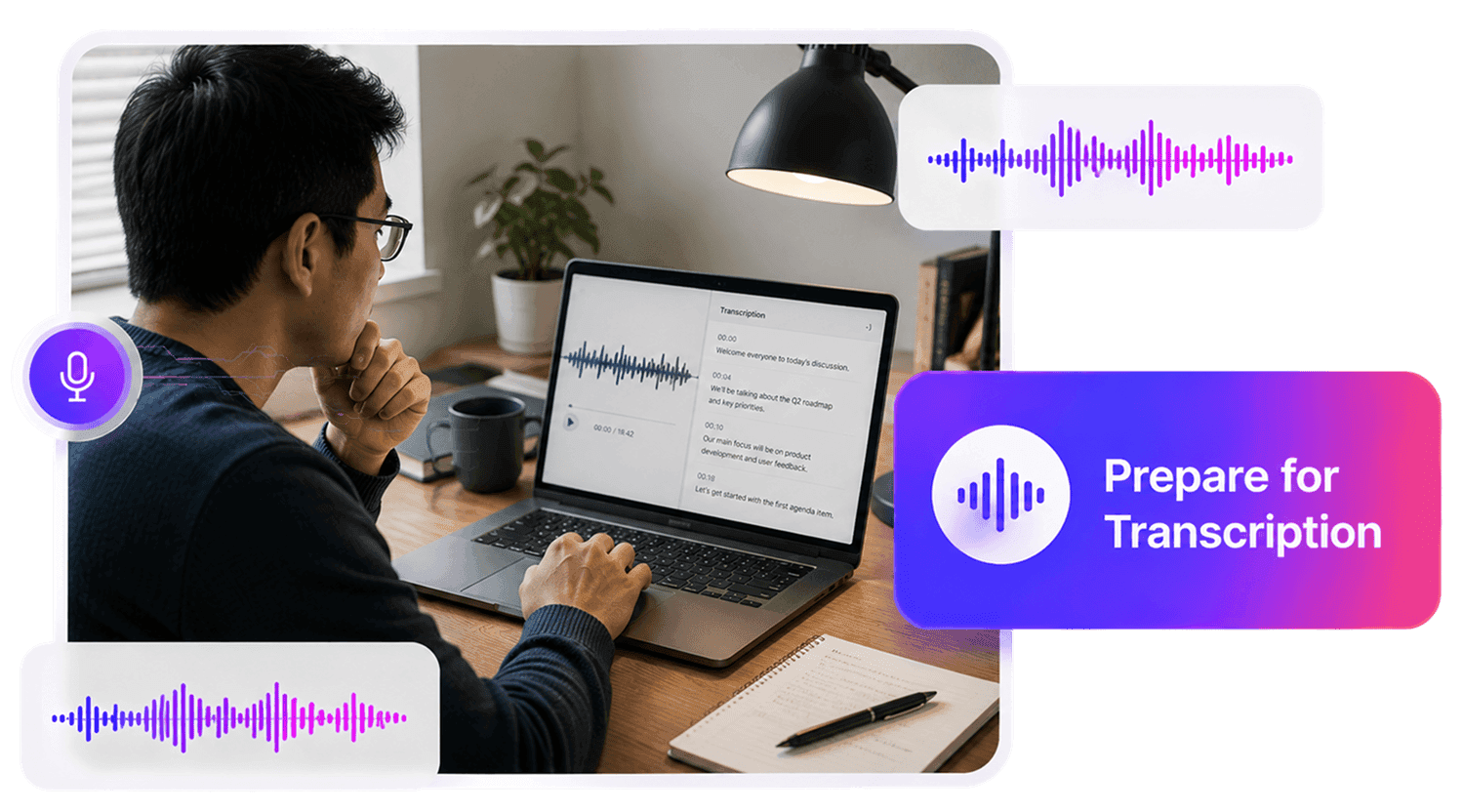 Prepare Recordings for Notes and Transcription