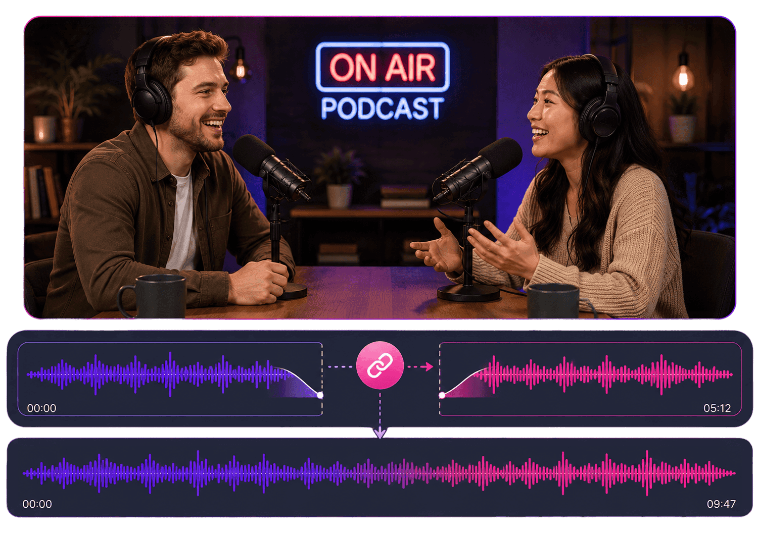 Merge Audio Clips on a Timeline