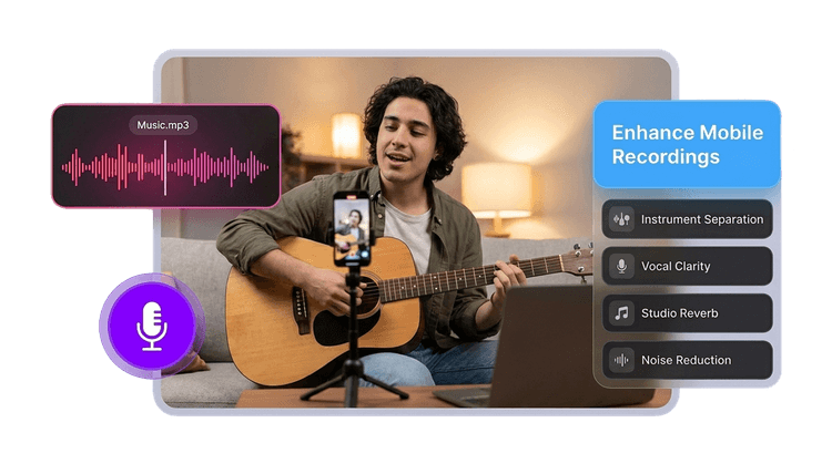 Free AI Music Enhancer Online - Improve Music Quality | AudioMuse