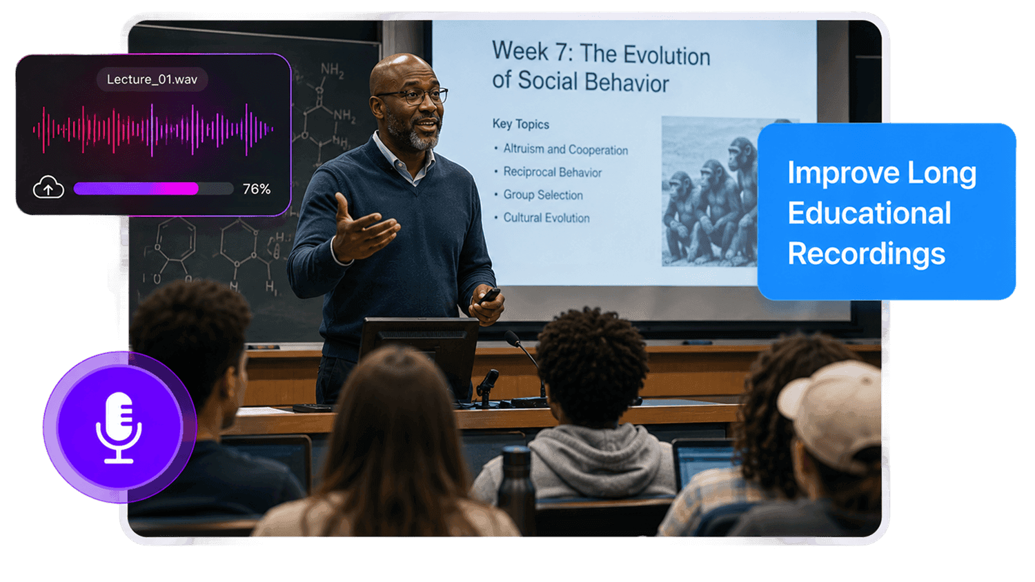 Improve Long Educational Recordings