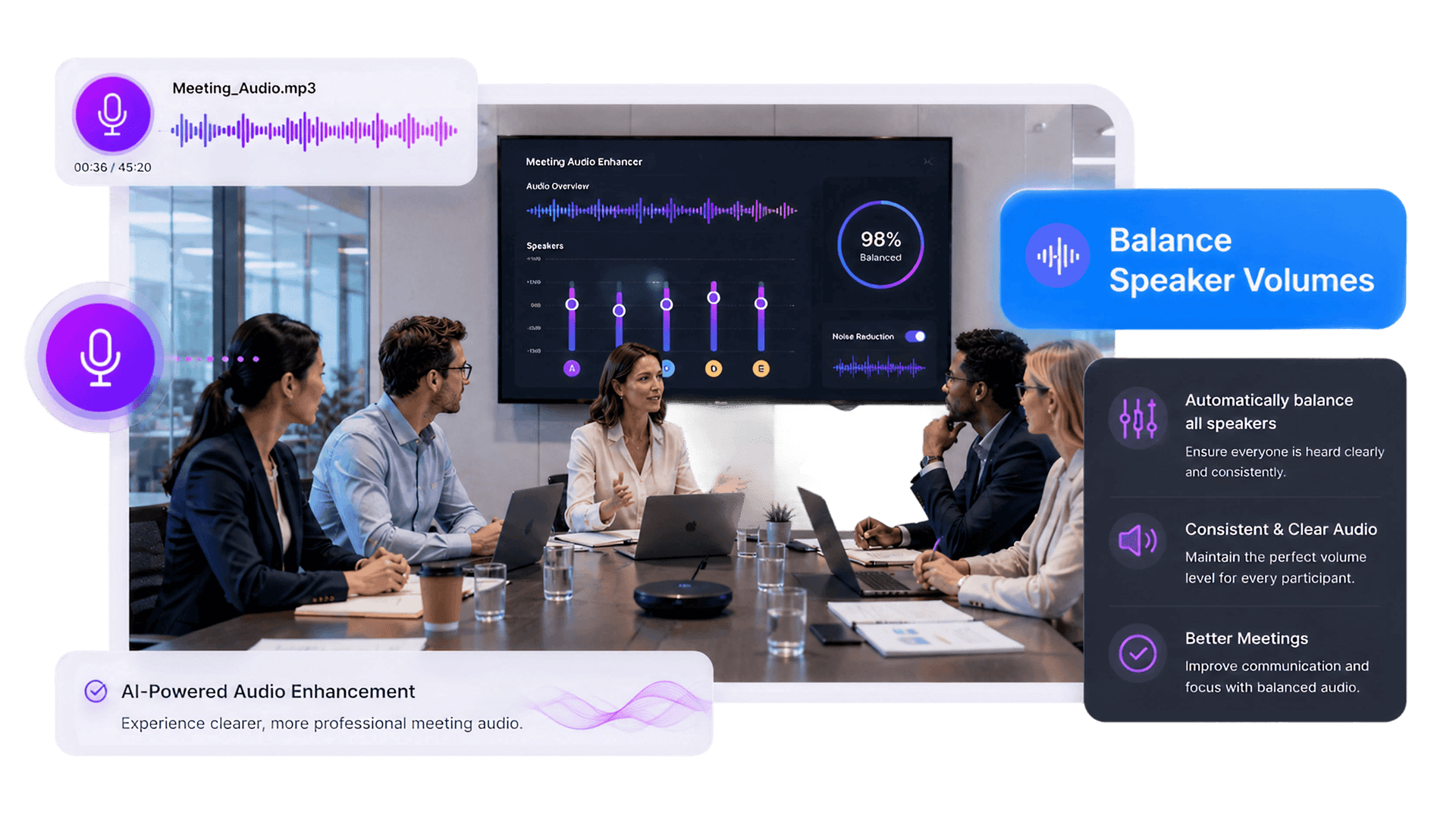 Balance Multiple Speaker Volumes