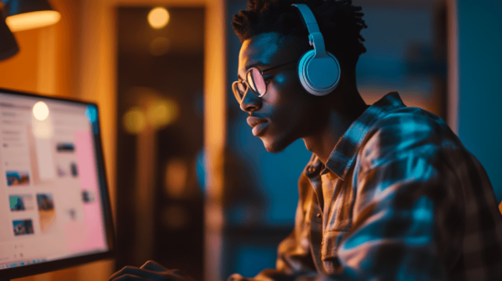 trendy_african-american_man_wearing_headphone